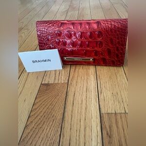Brahmin Ady Wallet - Radiant red